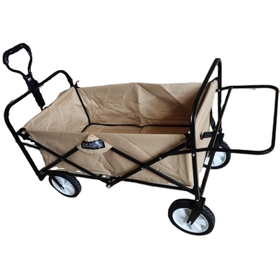 Outdoor Foldable Tools Garden 4 Wheels Fishing Camping Folding Wagon Beach Kids Cart